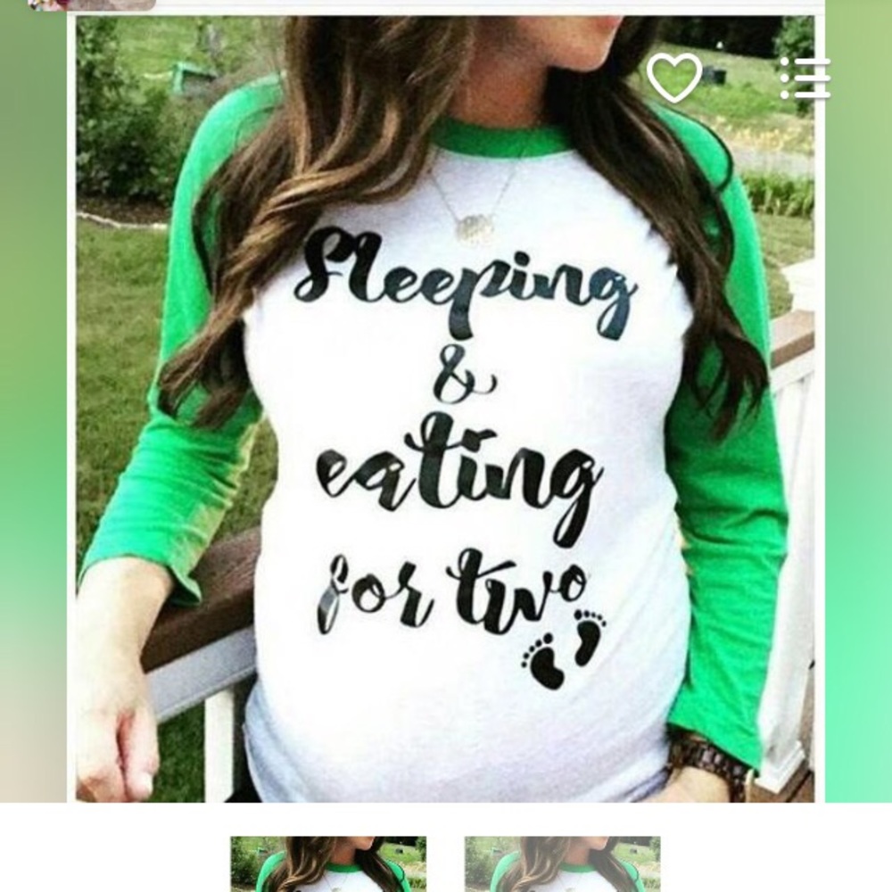 Next level maternity baseball 3/4 sleeve